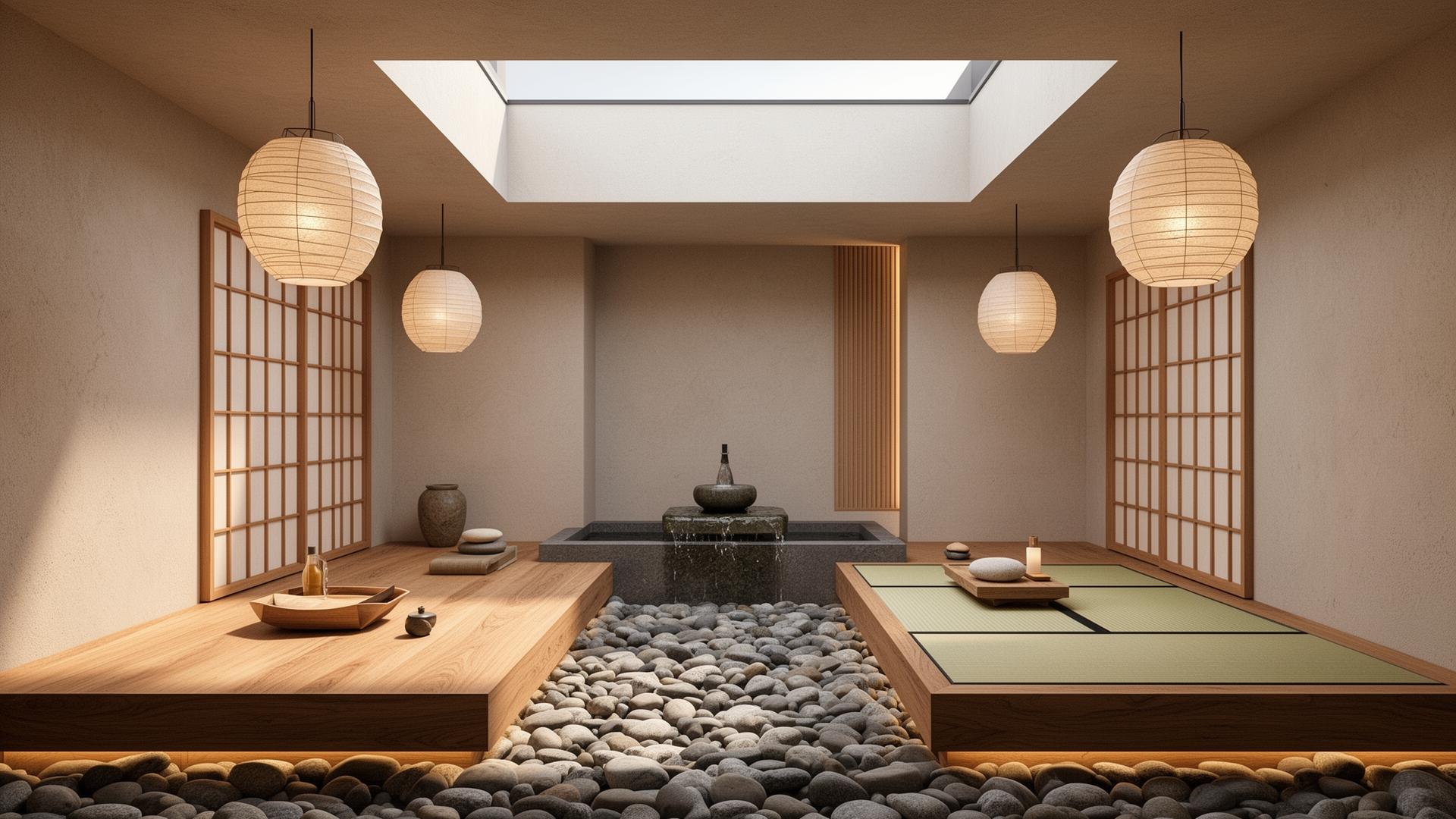 Japandi interior concept